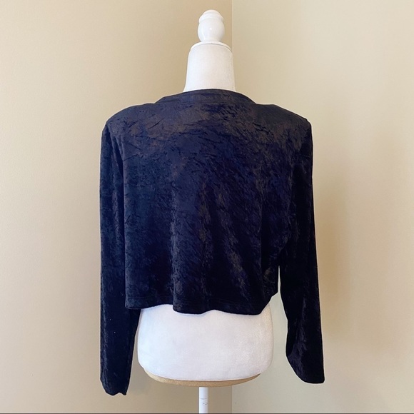 The Avenue Vintage NWT Velvet Black Jacket - 18 - Picture 3 of 11